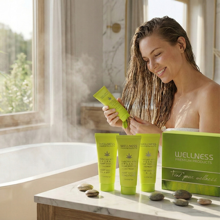 Zestaw Prezentowy Nawilżający do włosów Mini 3x50ml Wellness travel set