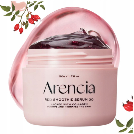 Serum do twarzy Rewitalizujące z Kolagenem wit C Arencia red smoothie 50g