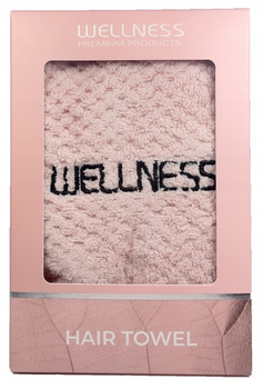 Turban na włosy WELLNESS różowy ultrachłonny