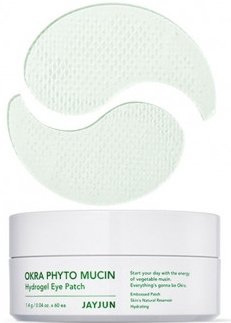 JAYJUN Okra Phyto Mucin hydrożelowe nawilżające płatki pod oczy 60szt