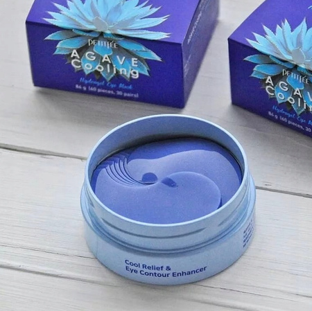 Nawilżające hydrożelowe płatki pod oczy 60szt Petitfee Agave Cooling