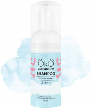 Profesjonalny Szampon w piance do brwi i rzęs 3w1 oczyszcza 80ml OkO