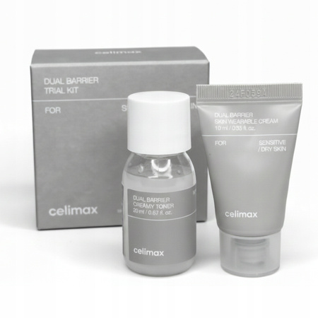 Krem i Tonik zestaw dla skóry Suchej Nawilża Celimax Dual Barrier 20ml10ml