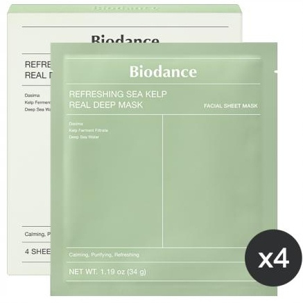 BIODANCE Refreshing Sea Kelp Mask odświeżająca maska 4 szt. ORYGINALNE