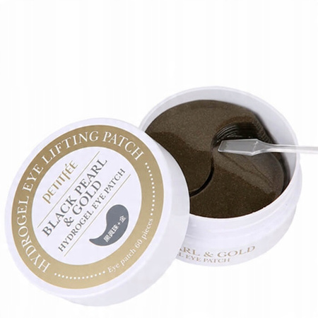 Petitfee Black Pearl & Gold Eye Patch płatki pod oczy rozjaśniające 60szt