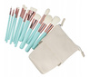 ilu Basic Set Makeup Brushes Zestaw 12 pędzli do makijażu turkusowe + etui