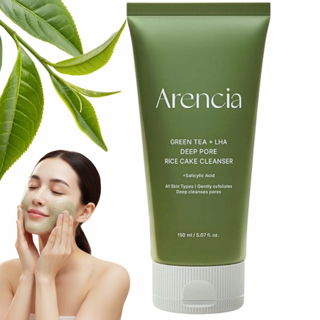 Żel Oczyszczający do mycia twarzy Koreański Arencia green tea LHA 150ml