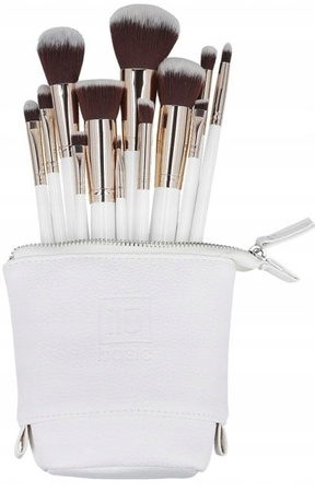 ilu Basic Set 12 Makeup Brushes Zestaw 12 pędzli do makijażu + etui białe