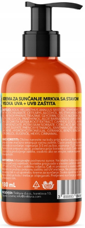 Tinktura Mrkva sa Stavom krem przeciwsłoneczny marchewkowy SPF30 180ml