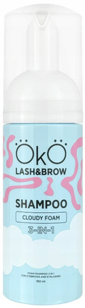 Profesjonalny Szampon w piance do brwi i rzęs 3w1 oczyszcza 150ml OkO