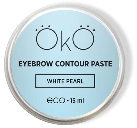 Biała Pasta do konturowania brwi Eyebrow Contour Paste White Pearl 15ml OkO