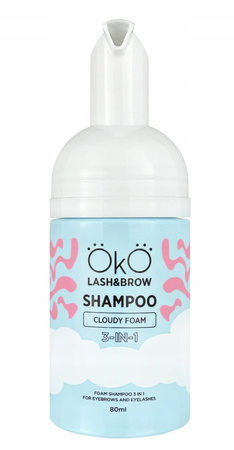 Profesjonalny Szampon w piance do brwi i rzęs 3w1 oczyszcza 80ml OkO