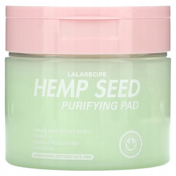 LalaRecipe Hemp Seed Purifying Pad Oczyszczające płatki z konopi 70szt.