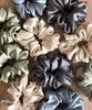  Jedwabna gumka do włosów Scrunchie 100% naturalny jedwab Champagne