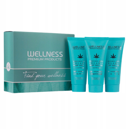 Zestaw Prezentowy głęboko Nawilżający do włosów kosmetyki 3x50ml Wellness