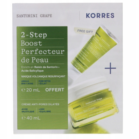 Zestaw prezentowy do Pielęgnacji Twarzy Krem 40ml Maska 20ml Korres grape