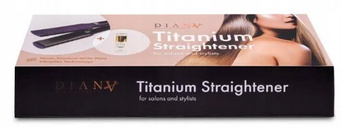 DIANA Prostownica tytanowa z szerokimi płytkami wibracje +olejek Diana 40ml