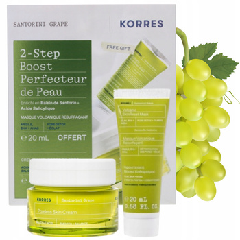 Zestaw prezentowy do Pielęgnacji Twarzy Krem 40ml Maska 20ml Korres grape