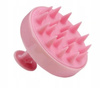 Masażer do skóry głowy na sucho i mokro myjka, szczotka silikonowa różowa
