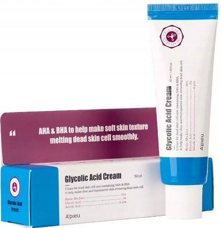Apieu Glycolic Acid Cream Exfoliating Effect krem z kwasem glikolowym 50ml