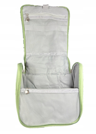 Kosmetyczka wisząca podróżna wodoodporna organizer seledynowa 20x9x19cm
