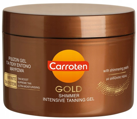 Carroten Gold Shimmer Tanning Gel przyśpieszający żel do opalania 150ml