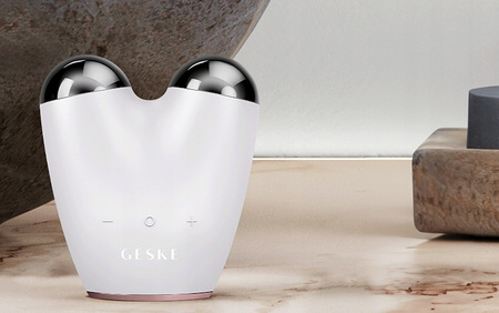 Geske mikroprądowy lifting twarzy masażer wodoodporny 6w1 z aplikacją