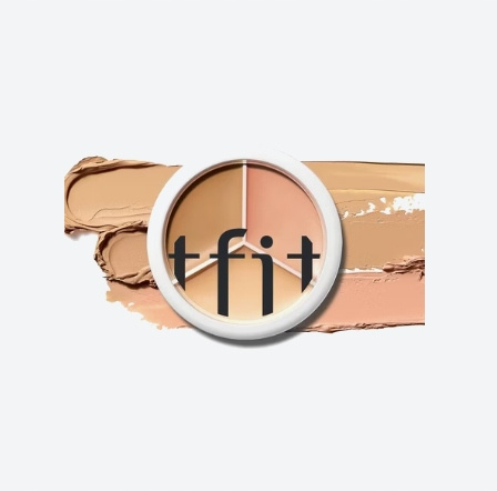 Tfit Cover Up Pro Concealer 3w1 paletka korektor bronzer WARM 36g