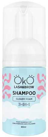 Profesjonalny Szampon w piance do brwi i rzęs 3w1 oczyszcza 80ml OkO
