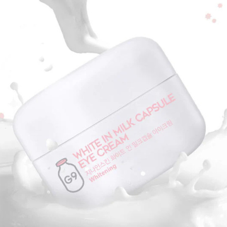 Krem pod oczy Rozjaśniający cienie G9Skin White in milk Capsule 30ml