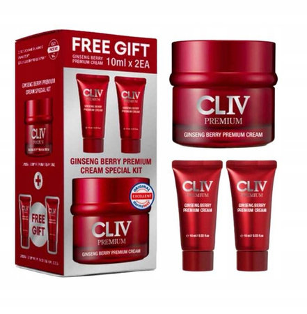 CLIV Ginseng Premium Lifting Cream zestaw kremów odżywczych 50 ml + 2x10 m