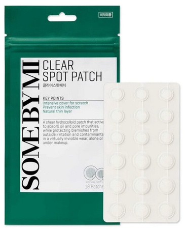 Gojące plasterki na wypryski SOME BY MI Somebymi Clear Spot Patch 18 sztuk