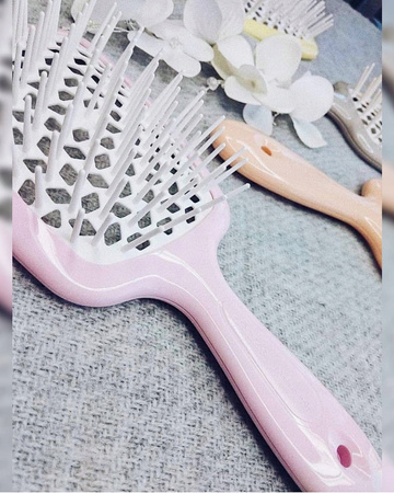 Szczotka do włosów JANEKE SUPERBRUSH róż pastel rozmiar NORMAL