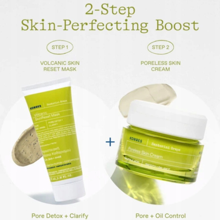 Zestaw prezentowy do Pielęgnacji Twarzy Krem 40ml Maska 20ml Korres grape