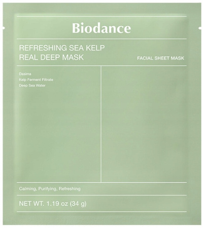 BIODANCE Refreshing Sea Kelp Mask odświeżająca maska 4 szt. ORYGINALNE