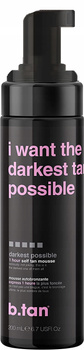 b.tan I Want The Darkest Tan Possible pianka samoopalająca b. ciemna 200ml