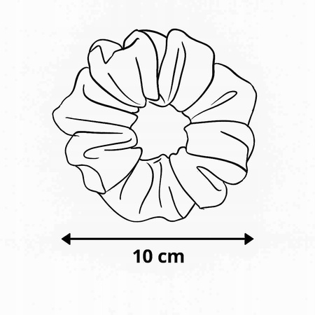  Jedwabna gumka do włosów Scrunchie 100% naturalny jedwab Szaroniebieska