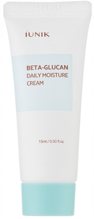 iUNIK Beta-Glucan Daily Moisture Cream Krem nawilżający do twarzy 15ml mini