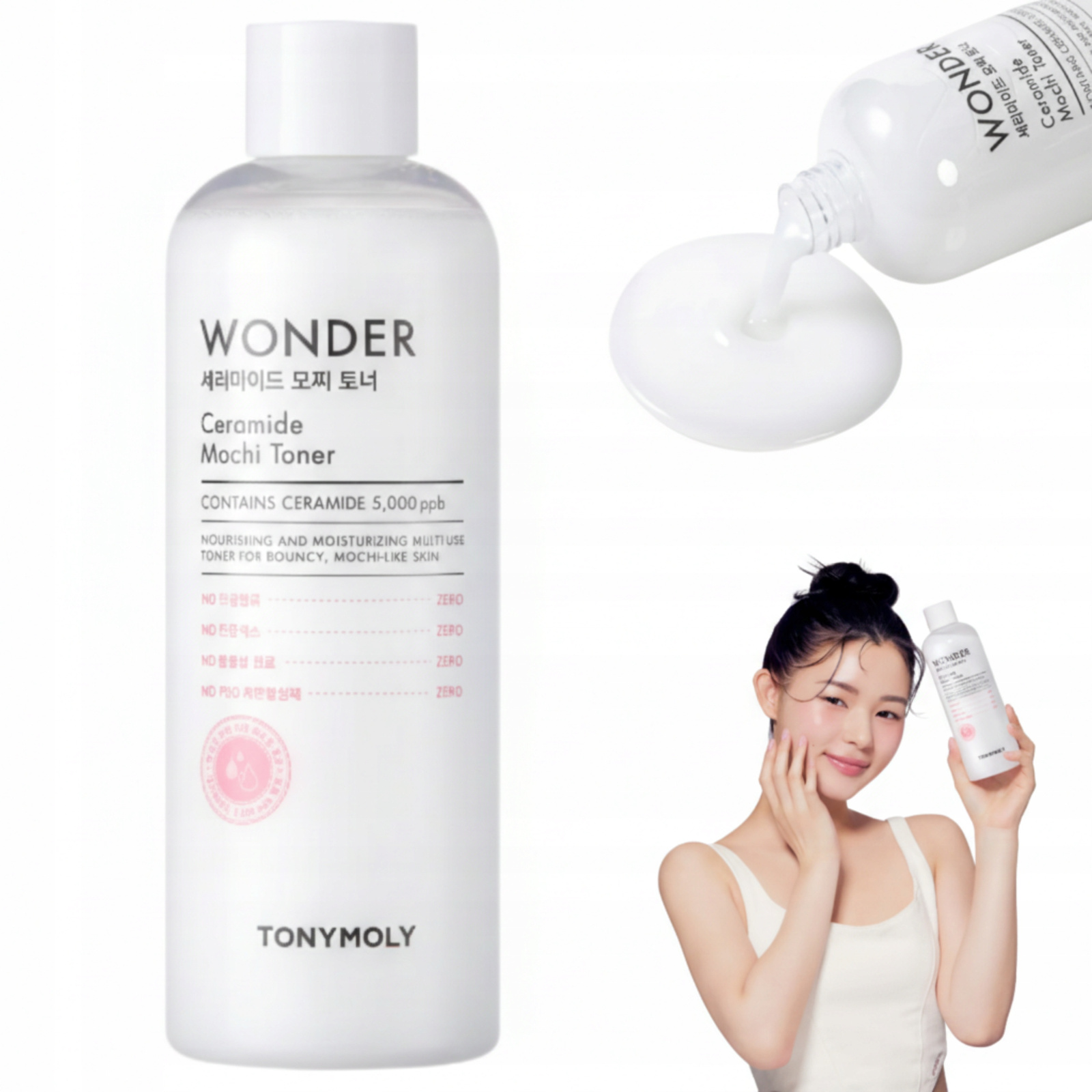 Tonik do twarzy z ceramidami Nawilża Tonymoly Wonder Ceramide Mochi 500ml pol_pl_Tonik-do-twarzy-z-ceramidami-Nawilza-Tonymoly-Wonder-Ceramide-Mochi-500ml-2231_1
