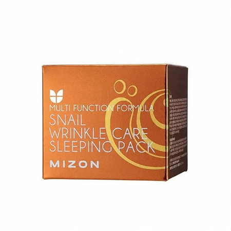 MIZON Snail Wrinkle Care Sleeping Pack nocna maska, nawilżenie lifting 85ml