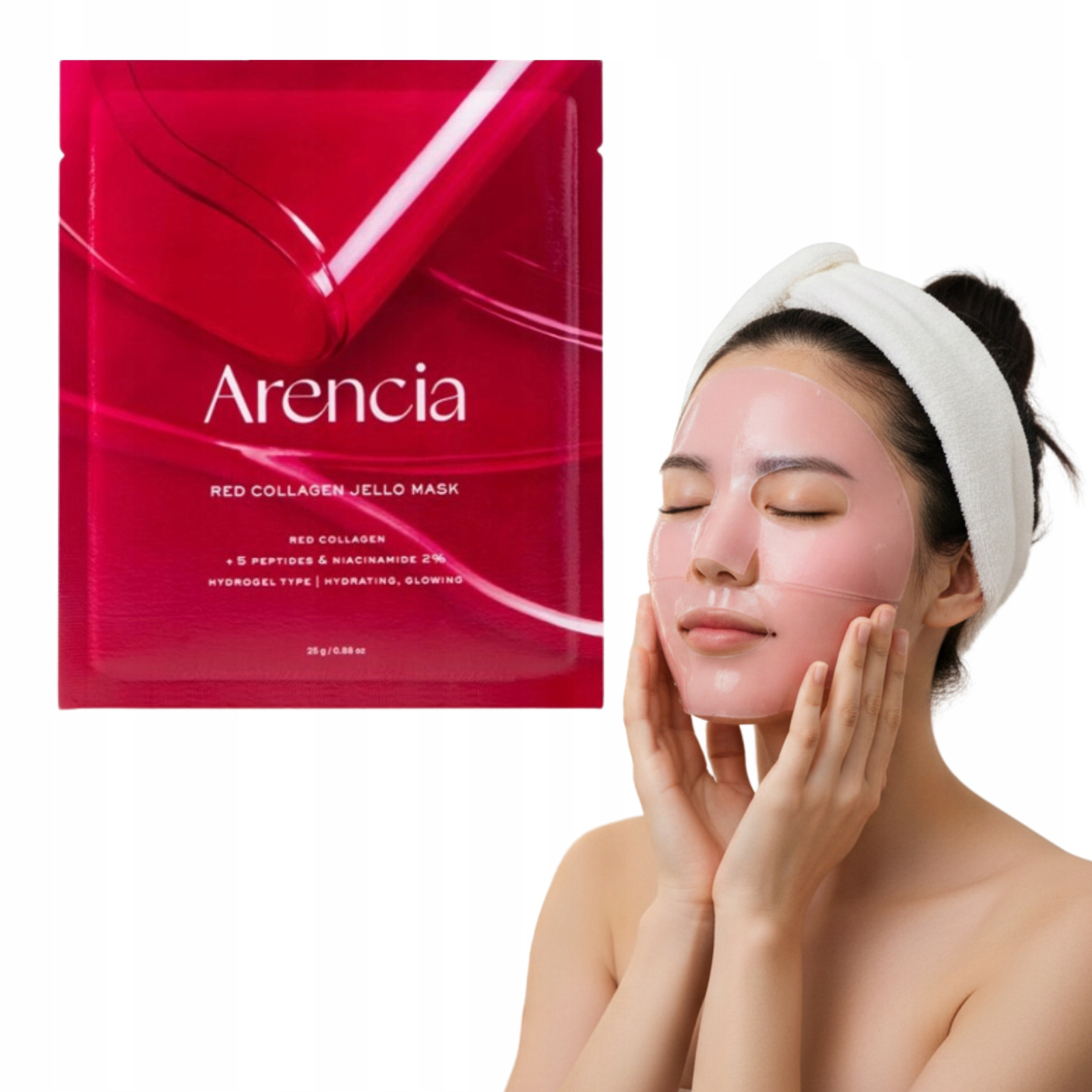 Maska Żelowa do twarzy z Kolagenem efekt liftingu Anti-Aging Arencia 1szt pol_pl_Maska-Zelowa-do-twarzy-z-Kolagenem-efekt-liftingu-Anti-Aging-Arencia-1szt-2203_3