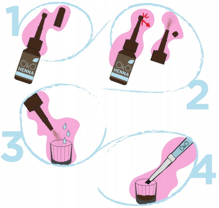 Henna pudrowa do brwi Power Powder DARK BROWN 03 ciemnobrązowa 5g OkO