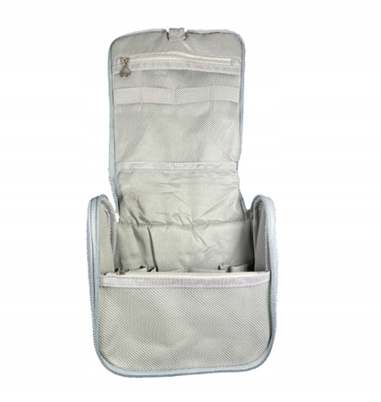 Kosmetyczka wisząca podróżna wodoodporna organizer szara 20x9x19cm