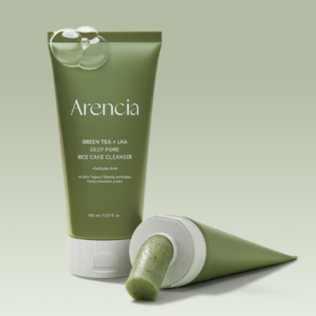 Żel Oczyszczający do mycia twarzy Koreański Arencia green tea LHA 150ml