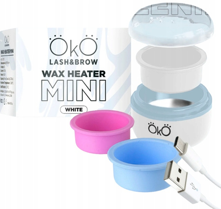 Podgrzewacz do wosku w puszce przenośny Mini Wax Heater Czarny na USB-C OkO