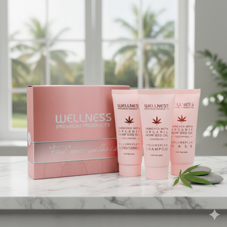 Zestaw Prezentowy Nawilżający do włosów cienkich Mini 3x50ml Wellness