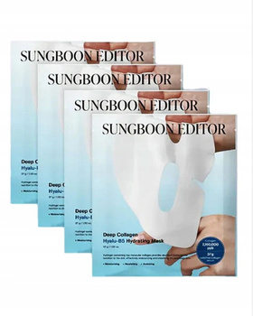 Sungboon Editor Deep Collagen Hyalu-B5 Hydrating Mask maska na twarz 4szt