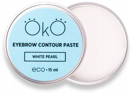 Biała Pasta do konturowania brwi Eyebrow Contour Paste White Pearl 15ml OkO