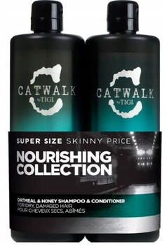 TIGI Catwalk Oatmeal Honey zestaw do włosów szampon + odżywka 2x750ml