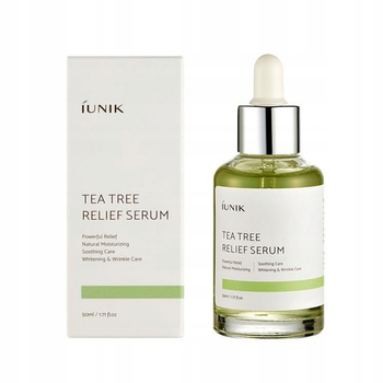 iUNIK Tea Tree Serum przeciw niedoskonałościom z wodą herbacianą 50ml